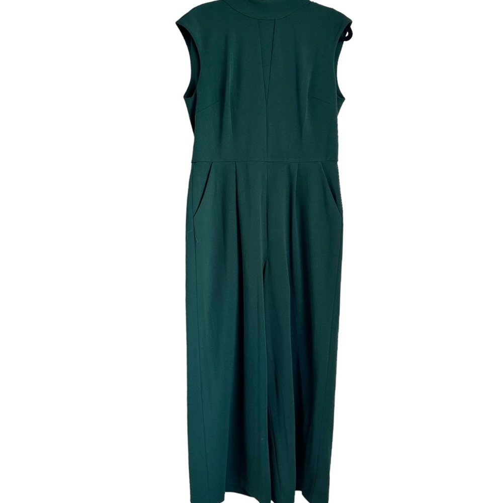 Calvin Klein Wide Leg Jumpsuit Tie Back Sz 10‎ Green